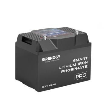 Renogy 12V 100Ah Pro Deep Cycle LiFePO4 Battery w/Bluetooth & Self-heating Function RBT12100LFP-BT
