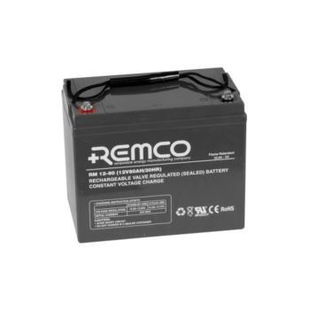 Remco RM12-80FR Standby AGM Battery 80Ah/M6/FR