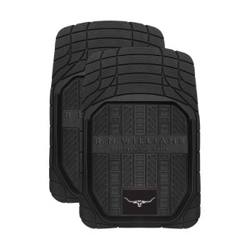 R.M. Williams Car Floor Mats Rubber Black