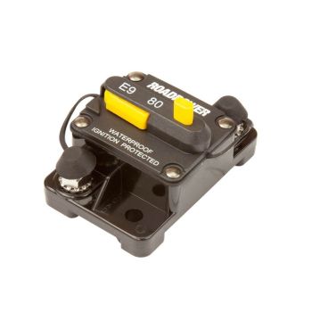 RoadPower RPTCB0080 Thermal Circuit Breaker 12-48V 80A Manual Reset Ign.