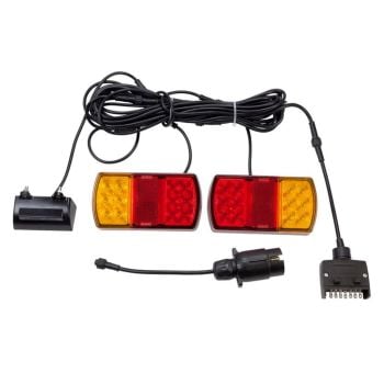 RoadVision BR207K8X5 LED Trailer Lamp Kit 8X5 12V Stop/Tail/Ind/Ref/Lic 150 x 80mm