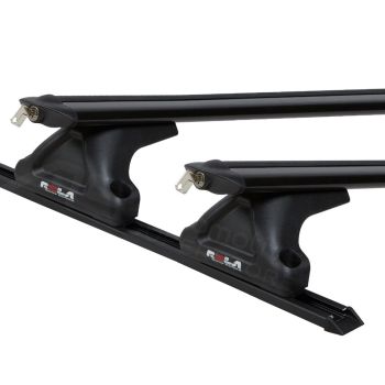 Rola Pair Thru Bar Roof Racks fits Mercedes-Benz Vito Gen I 2/1998-4/2004 Track Mount TBEX05-2