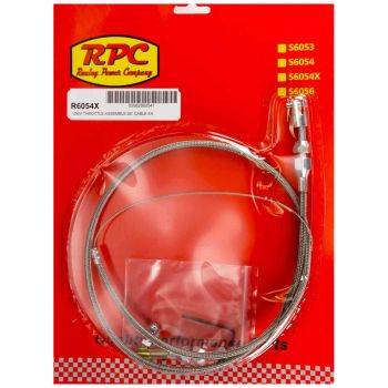 RPC Universal Throttle Cable Kit Stainless Steel 36" Long RPCR6054X