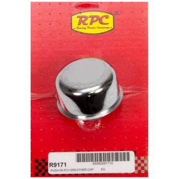 RPC Valve Cover Push-In Breather 3/4" Neck Chrome Steel RPCR9171