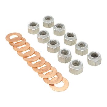 RTS OE Diff Centre Nut and Washer Kit Ford 8" & 9" Nuts & Copper Sealing Washers 10pk RTS-PK1900