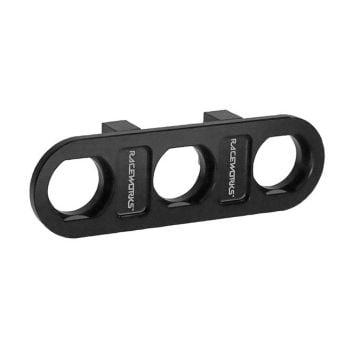 Raceworks 4way Square Bulkhead Plate RWF-838-04SBK
