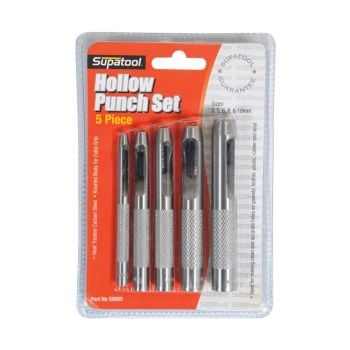 Supatool S9005 Hollow Punch Set 5 Piece