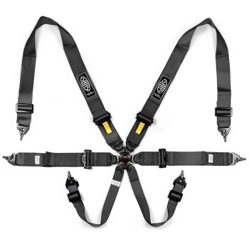 SAAS S6103FIA Harness FIA 6 Point Camlock 3in Black Homologated