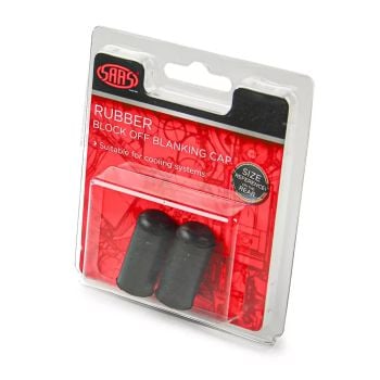 SAAS SRBC10 Rubber Vacuum Block Off Blanking Cap 10mm 2pk