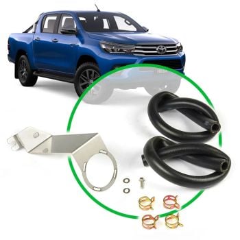 SAAS ST1102 Oil Catch Tank Install Kit fits Hilux GUN 2.4L-2.8L 2015-On