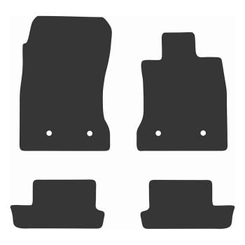 RubberTree Front Luxury Carpet Car Floor Mats fits Subaru BRZ 2021-on SB023LXBL-F