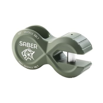 Saber Offroad 7075 Alloy Winch Shackle Pro Cerakote Jungle Green SBR-AWSPROCJG