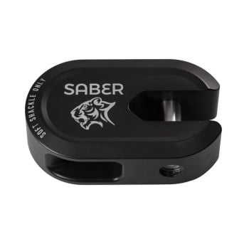 Saber Offroad Alloy Winch Shackle Short Cerakote Black SBR-AWSSCBLK