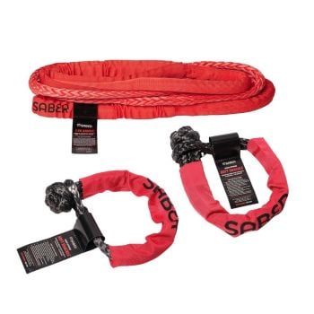 Saber Offroad 14mm SaberPro Bridle & Twin 18K Soft Shackle Kit SBR-BRK14-5