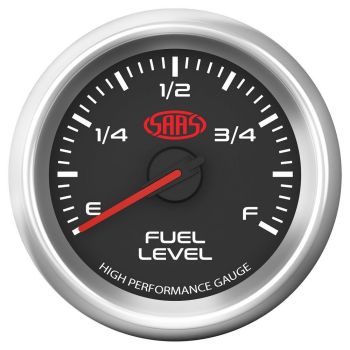 SAAS SG32290 Fuel Level Gauge 52mm Black Muscle Series 3