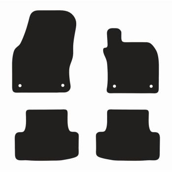 RubberTree Executive Rubber Car Floor Mats fits Skoda Karoq 2017-on SK019TPR