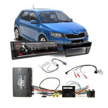 Skoda Fabia 2015-On Single DIN Head Unit Upgrade Kit
