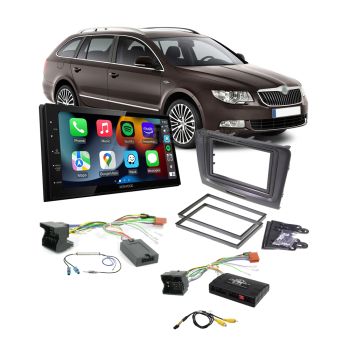 Skoda Superb 2009-2015 Apple CarPlay Android Auto Head Unit Upgrade Kit