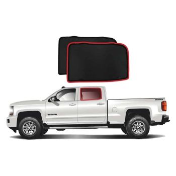 Snap Shades CHE004-2 Rear Window Shades fits Chevrolet Silverado Crew Cab 1500/2500 13-18