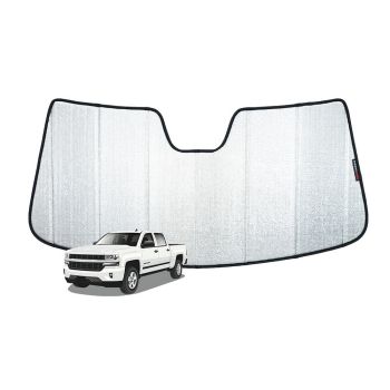 Snap Shades CHE004-5 Front Windscreen Sun Shade fits Chevrolet Silverado Crew Cab 1500/2500 13-18