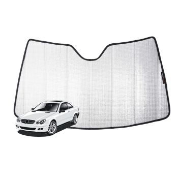 Snap Shades MER052-5 Front Windscreen Sun Shade fits Mercedes-Benz CLK-Class Coupe/Convertible 01-09