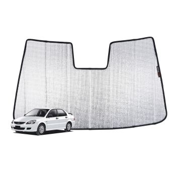 Snap Shades MIT010-5 Front Windscreen Sun Shade fits Mitsubishi Lancer/Lancer Evolution/Cedia/Virage Sedan/Wagon 00-07