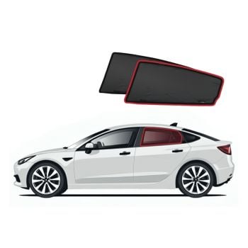 Snap Shades TES002-2 Rear Window Shades fits Tesla Model 3 17-23
