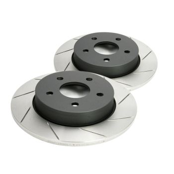 DBA Brake Disc Rotor Pair 4X4 Survival Series T2 Slotted DBA237S