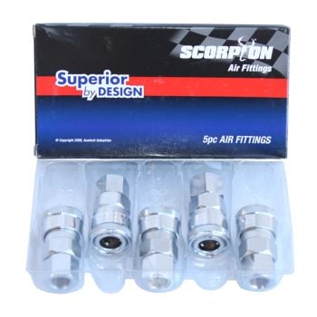 SP Tools SF20BX Air Tool Fitting Coupler Female 1/4" Nitto Style 5pc