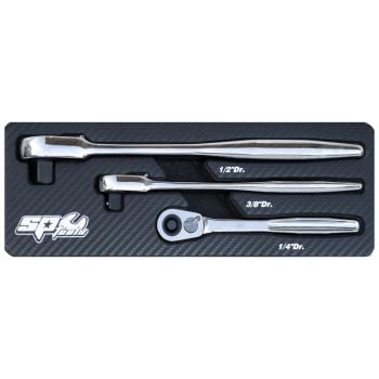 SP Tools SP29349 Ultra Thin Handle Ratchet Set 3pc