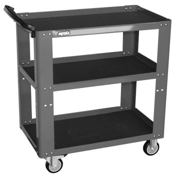 SP Tools Professional Service Trolley 3 Shelf Adjustable Grey SP40019GY