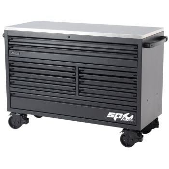 SP Tools USA Sumo Series 59" Roller Cabinet 11 Drawer Customised Edition Matte Black SP44727BK