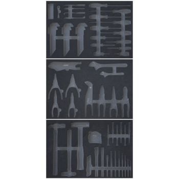 SP Tools Empty EVA Foam Tool Storage 3 Trays 107pc Tool Kit SP55605D
