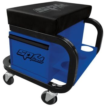 SP Tools Workshop Seat with 1 Drawer Blue SPR-18BL