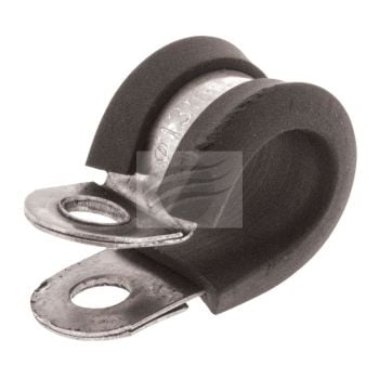 Jaylec SP4113 P-Clip 13mm Stainless Steel with Rubber Insert 10 Pack