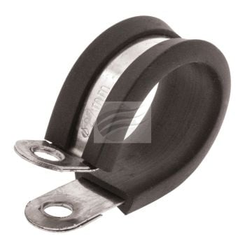 Jaylec SP4132 P-Clip 32mm Stainless Steel with Rubber Insert 10 Pack