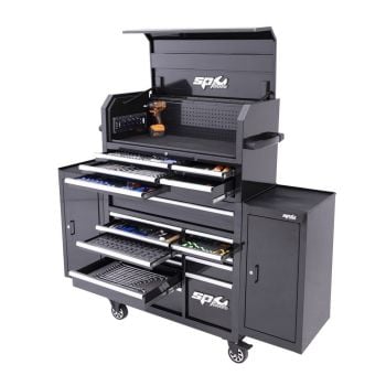SP Tools SP50558X Sumo Series Power Hutch Metric/SAE Black/Chrome 579-Piece