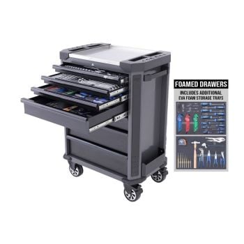 SP Tools SP52525DX Tech Series Roller Cabinet Metric Diamond Black 230-Piece