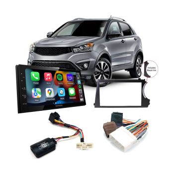 Ssangyong Actyon 2007-2011 Apple CarPlay Android Auto Head Unit Upgrade Kit