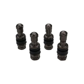 Street Pro Tyre Valve Tall Black 4 Pack suits 11mm Hole