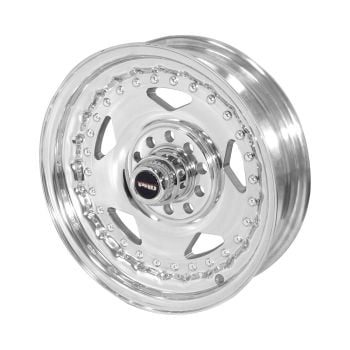 Street Pro 005 Convo Pro Front Runner Polished 15x4" 1.75" Back Space suits Chev/Holden