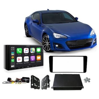 Subaru BRZ 2017 On Apple CarPlay Android Auto Head Unit Upgrade Kit
