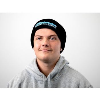 Superior Black Beanie with White Outline Logo Each SUP-BEANIE-BLK-WHT