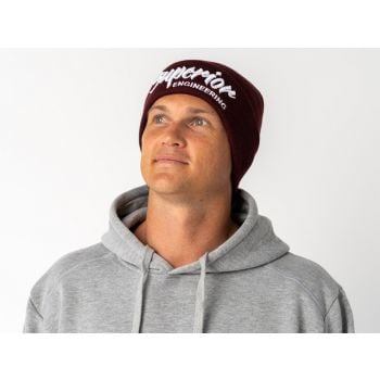 Superior Maroon Beanie with White Solid Logo Each SUP-BEANIE-MRN-WHTS