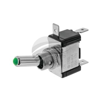 Jaylec SW5072BL Toggle Switch with Green LED On/Of 12V 20A P/O Terminals