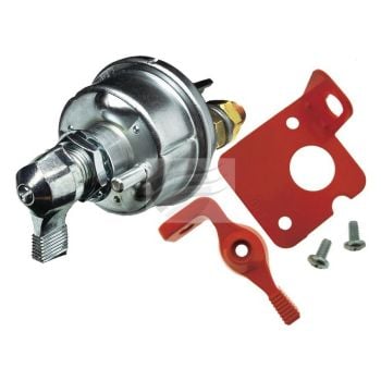 Jaylec SW6909RK Battery Master Switch with Red Lockout Lever Kit Copper