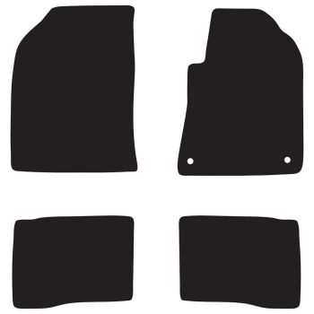 RubberTree Luxury Carpet Car Floor Mats fits Ssangyong Korando Auto 19-22 SY019LXBL