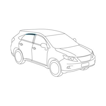 Protective Plastics T306SLRDT Dark Tint Rear Drivers Slimline Weathershield fits Toyota LC 70&76 4 Dr