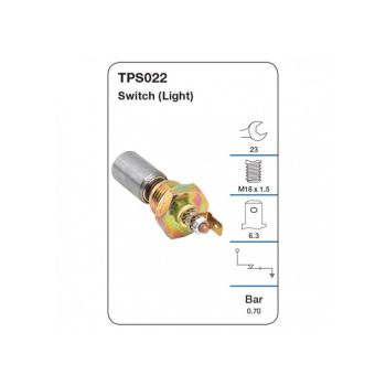 Tridon Oil Pressure Switch (Light) TPS022