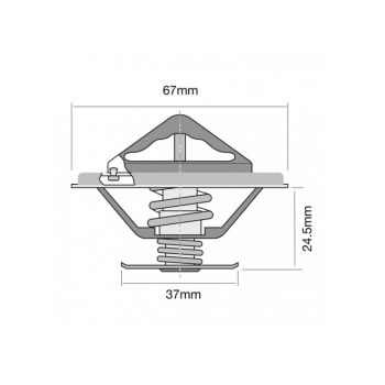 Tridon Thermostat (High Flow) TT247-180